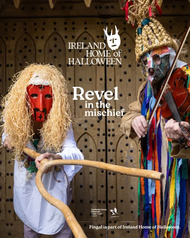 Check out the impressive Ireland Home of Halloween programme in Fingal. Come, revel in the mischief…
 
In October Fingal comes alive with witches and warlocks, fireworks and food fairs, ghouls and ghosties. Events range from fun family-friendly affairs to an exploration of the darker side of Samhain - dazzling fire festivals, haunted trails, folklore tours, stories, workshops and the magical Pumpkins After Dark.
 
It’s part of the Ireland Home of Halloween campaign developed by Fáilte Ireland, Tourism Ireland and Tourism Northern Ireland.
 
View full programme of events, visit https://www.fingal.ie/ireland-home-halloween

#HomeofHalloween #FingalHomeofHalloween