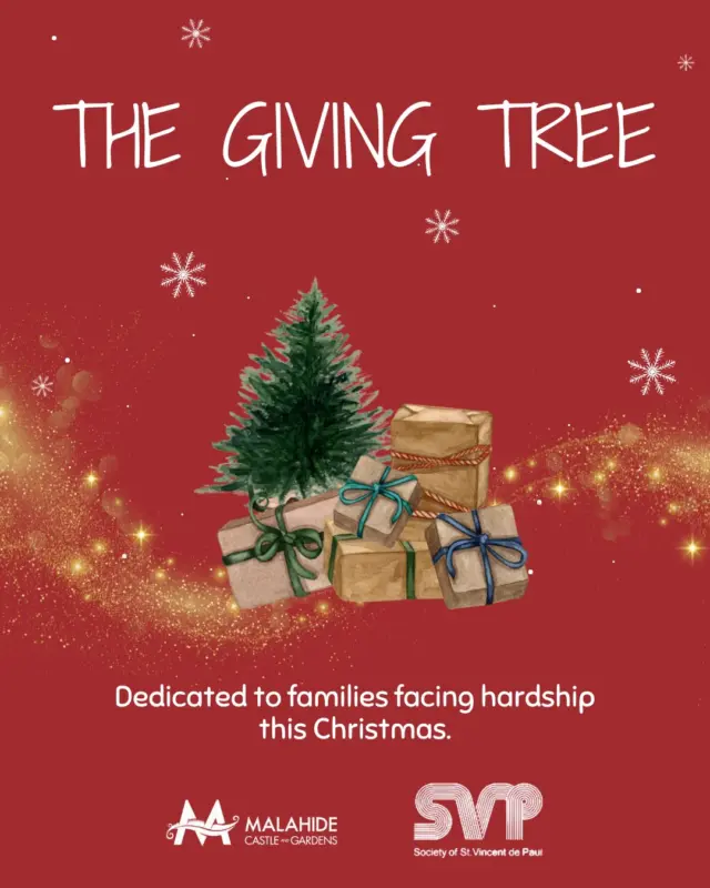 🎄 Help Us Spread Joy with St. Vincent de Paul!

We are so proud to announce that we are partnering with St. Vincent de Paul @svp_ireland for their Annual Christmas Appeal this year! 🎁

We’ve set up a special Giving Tree in our Malahide space (NEAR THE ADMISSIONS DESK in the Visitor Centre), and we need your help to fill the space beneath it. 

Please go and have a look and support this very worthy initiative. ✨

⭐ How it works:

🌟 Look at our tree: Pick a tag (e.g., "Girl 0-6").
🛍️ Shop: Buy a gift suitable for that age.
🎁 Donate: Place the unwrapped gift under our tree with the tag attached.

📢 Special Request:
There is always a shortage of gifts for older children and teenagers. If you can, please consider picking a tag for a teen! 🙏💙

Let’s show what the Malahide community can do. 💫

Please drop your gifts in by December 19th.

Thank you for your kindness! ❤️

#StVincentDePaul #ChristmasAppeal #GivingTree #CommunitySupport #Malahide #SpreadJoy #GiveBack #ChristmasKindness #SupportLocal #MakeADifference #LoveMalahide #WinterInDublin