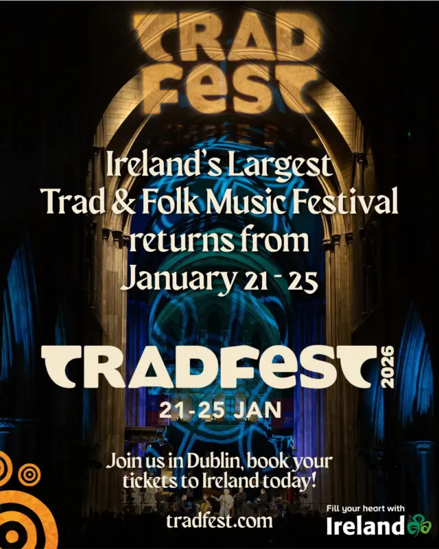 TradFest returns to Malahide Castle this January 🎶✨

Join us on 24th & 25th January, 2026 📅 for intimate trad and folk performances 🎻🎤 in the Project Room at the Visitor Centre, featuring Dianne Cannon, Padraig Jack, Dónal Clancy and Caoimhín Ó Raghallaigh. Set within the Malahide Castle grounds 🌿🏰, it’s a great opportunity to enjoy live traditional music and be part of TradFest 2026 🎵

🎟️ Tickets available here 👉 https://malahidecastleandgardens.ie/tradfest-2026/

#TradFest2026 #MalahideCastle #LiveMusicDublin #TradAndFolk #WhatsOnDublin #FingalEvents #DublinEvents #IrishTrad #FolkMusicIreland #VisitFingal