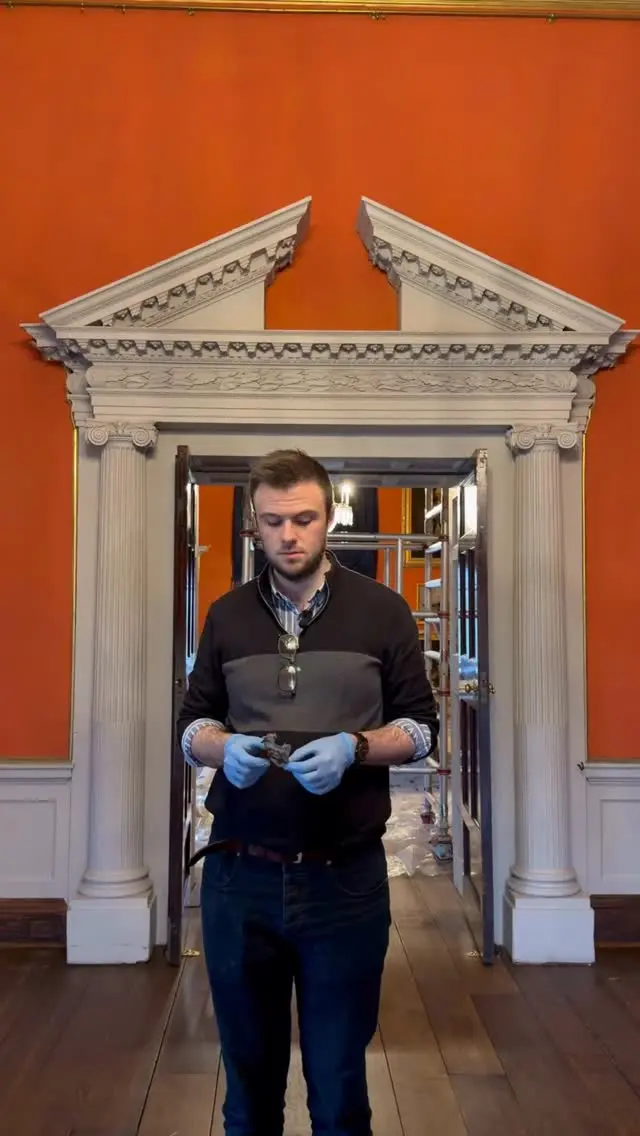 A remarkable discovery revealed during recent conservation works at Malahide Castle 🏰

Fragments of late 18th-century historic wallpaper uncovered in the Drawing Rooms offer a rare glimpse into the castle’s past and its original interiors. 🔎

✨ The castle is now open for tours - book your tickets and discover the stories behind the walls.

👉 Tickets here: https://malahidecastleandgardens.ie/guided-castle-tours/

#MalahideCastle #HistoricDiscovery #ConservationInAction #IrishHeritage #VisitDublin