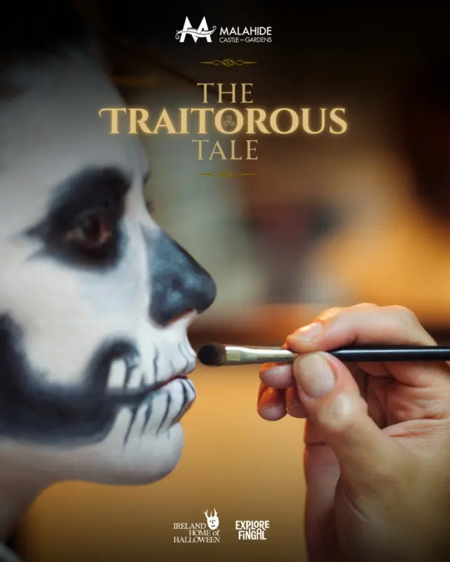 Want to look a little extra ghoulish for The Traitor's Tale: A Ghoulish Feast? 👻✨

We’ve got a talented makeup artist on hand every single evening of the show ready to transform your look before the mystery unfolds. Whether you just want a quick splash of blood or a full, gruesome sore, it’s completely up to you - go as subtle or as dramatic as you like.

The option is right there when you arrive, so drop by, get your ghoul on, and step right into the story!

Book now...if you dare! Link is in our bio or you can click here: https://bookings.malahidecastleandgardens.ie/Event/ATRAITOR