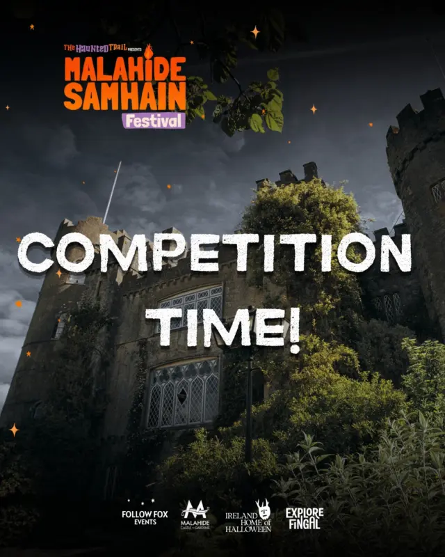 🎃 GIVEAWAY: WIN THE ULTIMATE HALLOWEEN FAMILY GETAWAY! 👻✨

Get ready- it’s going to be HAUNTACULAR! 👻🎃

The Haunted Trail Malahide Samhain Festival opens THIS WEEKEND, and it is officially our biggest show yet! 🔥

To celebrate the launch, we’ve teamed up with our lovely local neighbours at Hidden Acres Malahide to offer one lucky family of three an unforgettable spooky break!

🎁 THE PRIZE:
🎟️ A Family Ticket to The Haunted Trail: Malahide Samhain Festival 🛌 A 1-Night Family Stay (for up to 3 guests) at Hidden Acres Guest House- located just a 5-minute stroll from Malahide Castle!

👻 TO ENTER:
1️⃣ FOLLOW @malahidecastle @hiddenacres_malahideescapes @thehauntedtrail_
2️⃣ LIKE this post 
3️⃣ TAG someone who needs a Halloween escape! (1 tag = 1 entry, enter as many times as you like!) 
4️⃣ BONUS: Share this post to your Story & tag us for an extra entry!

✨ Hidden Acres is the perfect cozy retreat for families, couples, and groups visiting Malahide this autumn. Explore their range of room styles and book direct at www.hiddenacres.ie!

🏆 Winner picked on 15th October!

Get excited and visit www.thehauntedtrail.ie to plan your trip and secure your tickets before they sell out!

Good luck! 🧟‍♂️🍂

#FollowFox #Samhain #HomeofHalloween #Malahide #ExploreMalahide #MalahideCastle #HiddenAcres #FamilyGiveaway #HalloweenInIreland