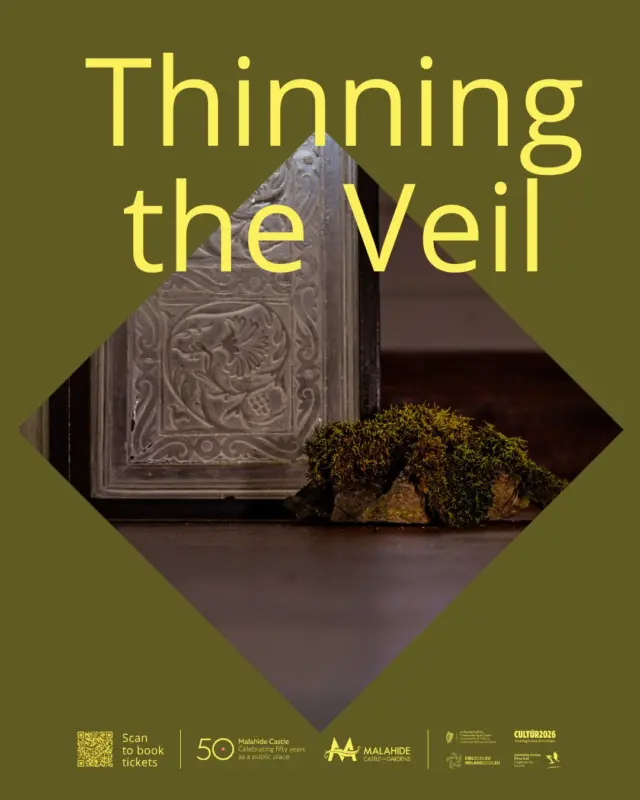 ✨ Join us next Tuesday, October 20th, at 5pm for a special evening with artist and researcher Laura Skehan and writer and performer Anna Doran.

Explore Thinning the Veil on a guided tour with Laura, followed by a conversation delving into the exhibition’s themes and how they inspired Anna’s artistic response. The evening will also feature the **first performance of Anna’s newly commissioned work**.

🎟️ Free to attend — book your ticket via the link in our bio.

Meet the artists:

🖋️ Anna Doran is a writer, performer and spoken word poet whose work explores emotion, patterns of behaviour, intergenerational trauma and the impact of oppressive systems on how we relate to one another and the world around us. A multiple slam and poetry competition winner, including the All-Ireland Poetry Slam, Anna has performed internationally. Her debut show, Roots in Every Room, sold out at Dublin Fringe Festival 2025 and was nominated for the Radical Spirit Award. She is Resident Artist at Dublin Fringe for 2026.

🎨 Laura Skehan is an artist and researcher exploring the relationships between human and more-than-human entities across built and natural environments. Working primarily with moving image, sound and sculpture installation, her practice examines the political and cultural dimensions of observing, collecting and displaying objects and organic materials, revealing the volatility and fragility of these relationships.

Thinning the Veil is funded by Fingal County Council, Culture Ireland and the Department of Culture, Communications and Sport, celebrating Ireland’s Presidency of the Council of the European Union.

#ThinningTheVeil #ArtistTalk #SpokenWordPoetry #ContemporaryArt #DublinEvents